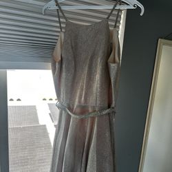 Dress , Purple And Silver Glitter Color,size:M