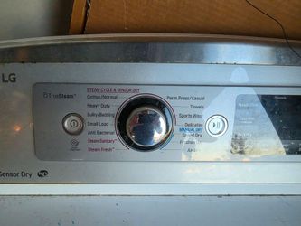 LG front load washer and LG TrueSteam Sensor Dry Electric Dryer