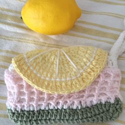 🍋 Mini Lemon Crochet Bag