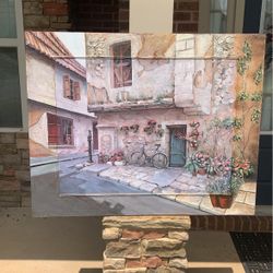 RM Duval Village Canvas Painting 