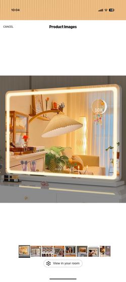 Light up mirror