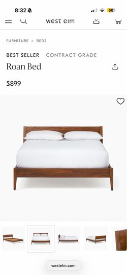 West Elm Roan Queen Bed Frame