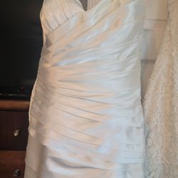 Ivory Satin Wedding Dress