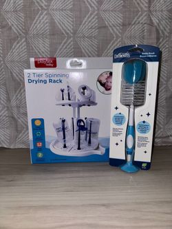 Drying rack & bottle brush