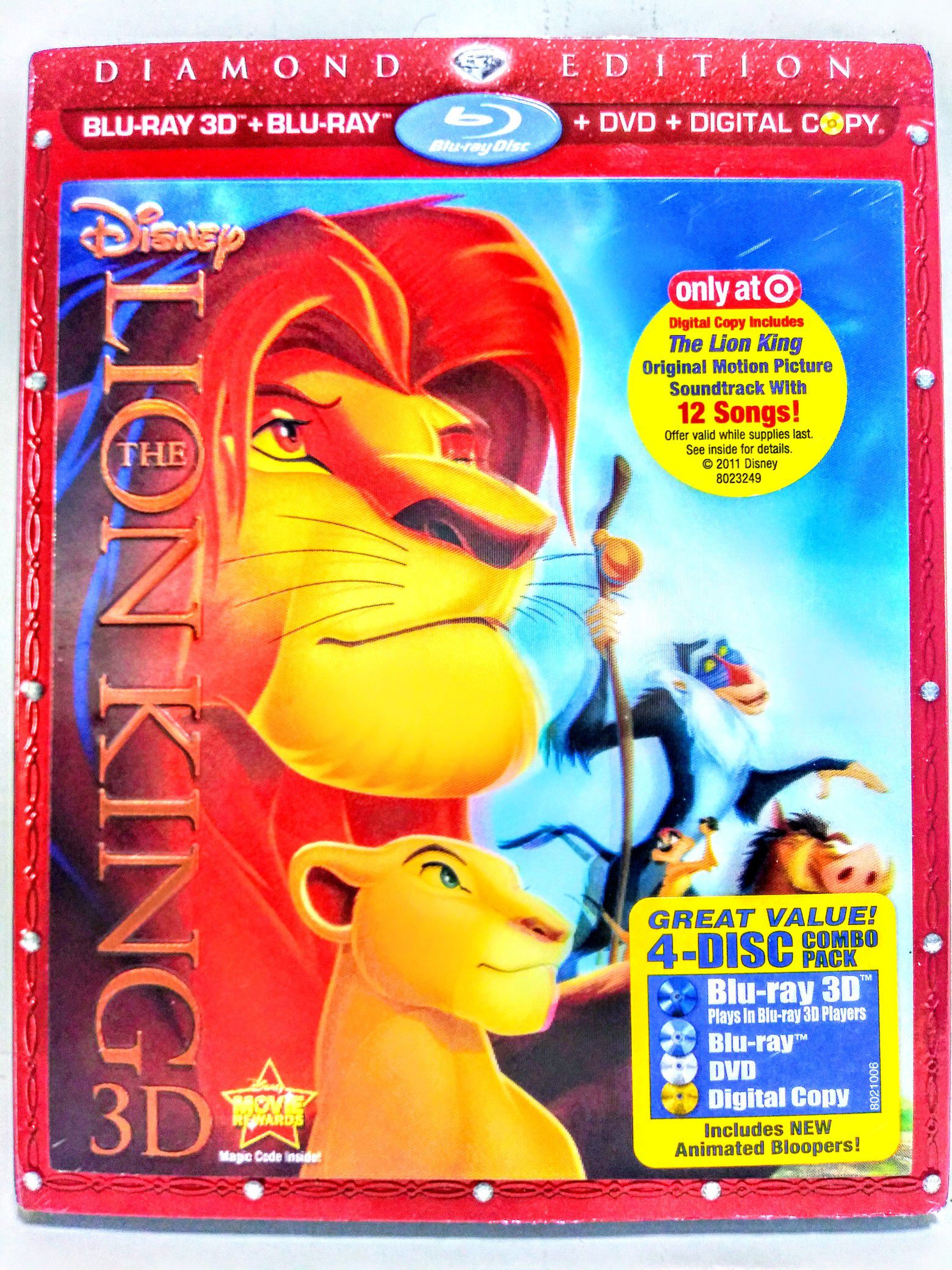 Lion King Diamond Edition DVD Blu Ray