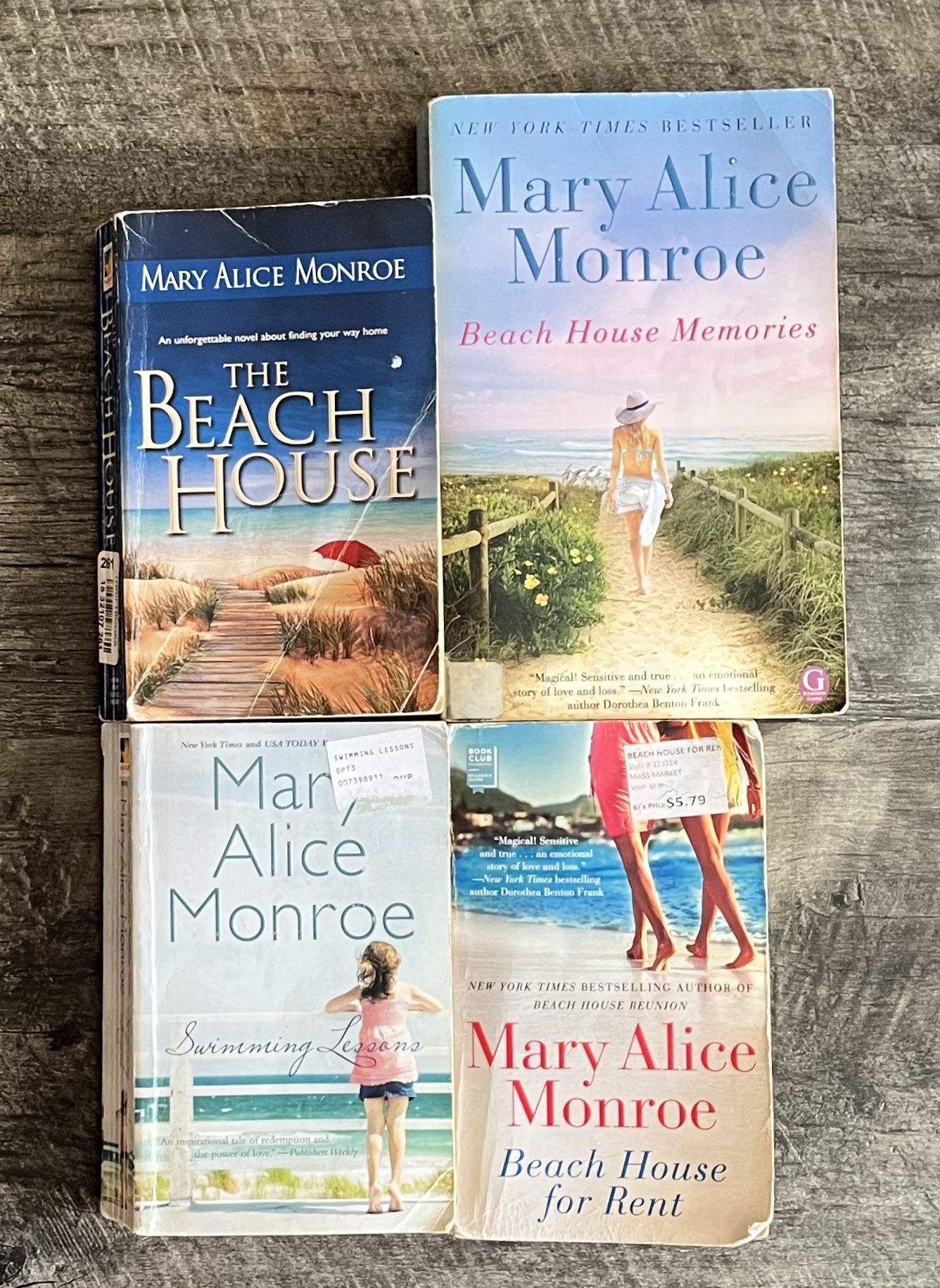 BEACH HOUSE BOOKS by Mary Alice Monroe (Lot of 4)