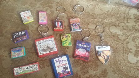 Book Inspired Keychain