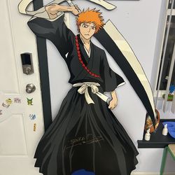 4ft Autographed Ichigo (Bleach) Custom Made Cut-out