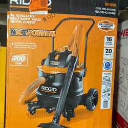 Ridgid 16 Gallon Wet/Dry Vac