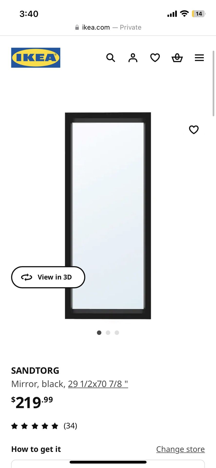 IKEA SANDTORG Mirror for Sale in Brooklyn, NY - OfferUp