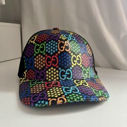 Gucci Psychedelic GG Rainbow Monogram Baseball Hat