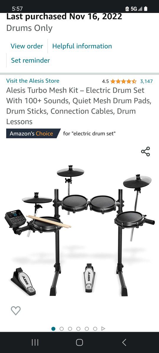 Electronic Drum set (Brand New and Unopened - Drums and Amp)