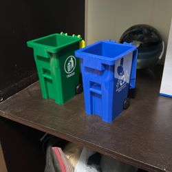 Mini Trash And Recycle Bin 