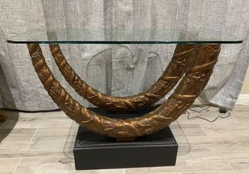 Glass Entry Way Table 