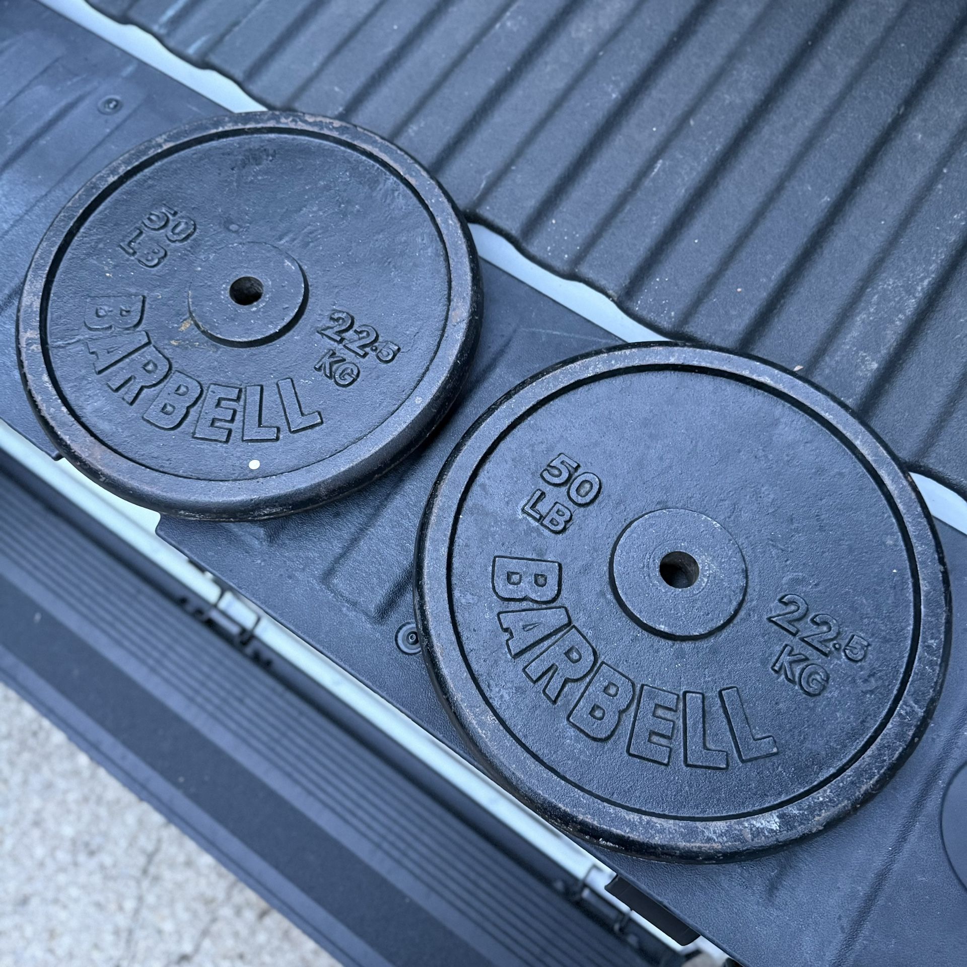 50 Pound 1” Standard Weight Plates Pair