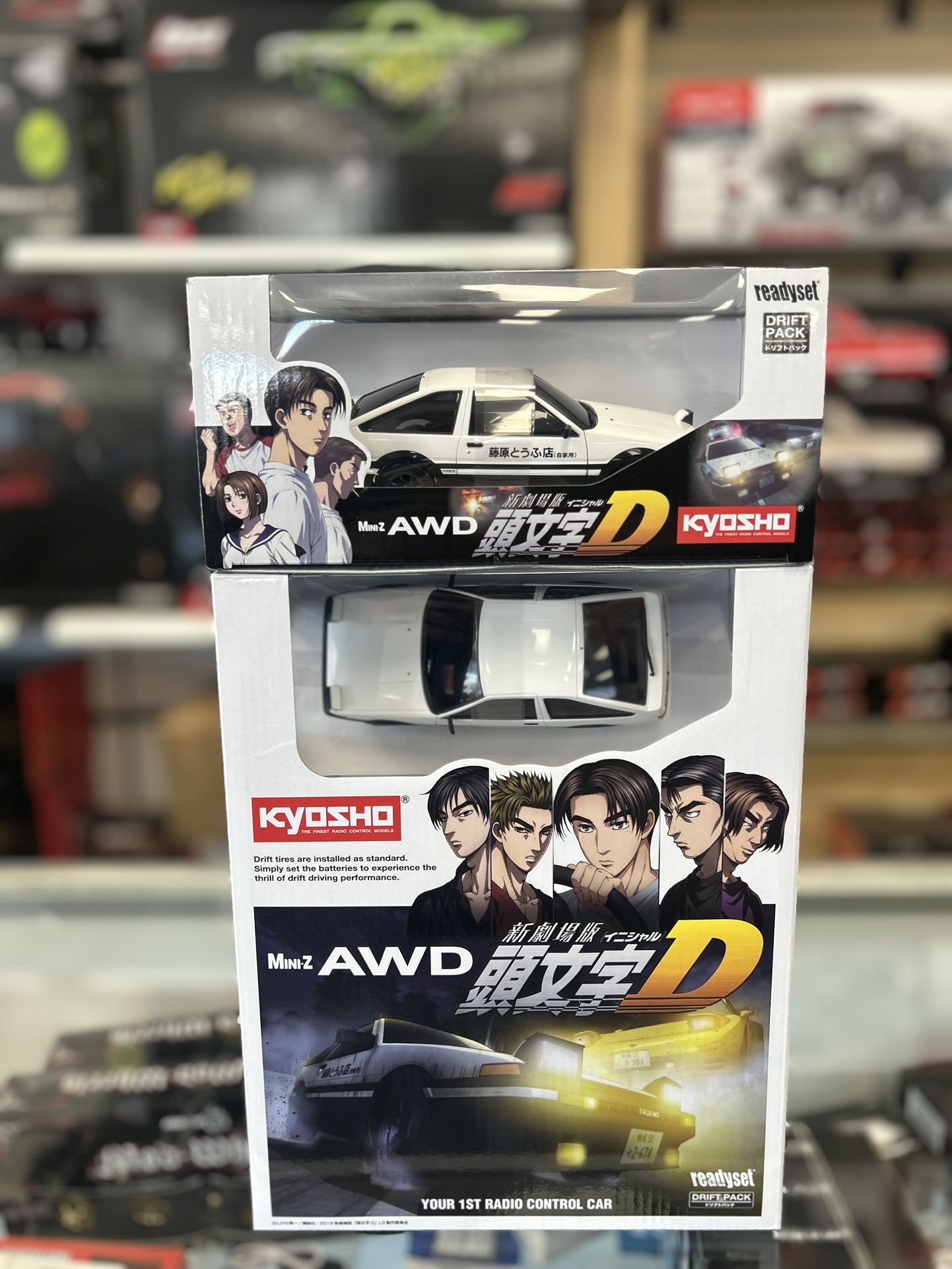 Kyosho Toyota Sprinter Trueno AE86 AWD RC Drift Car.