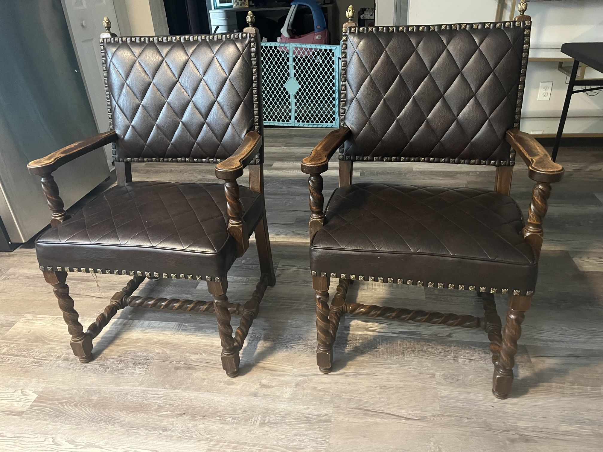 Brown Antique Chairs