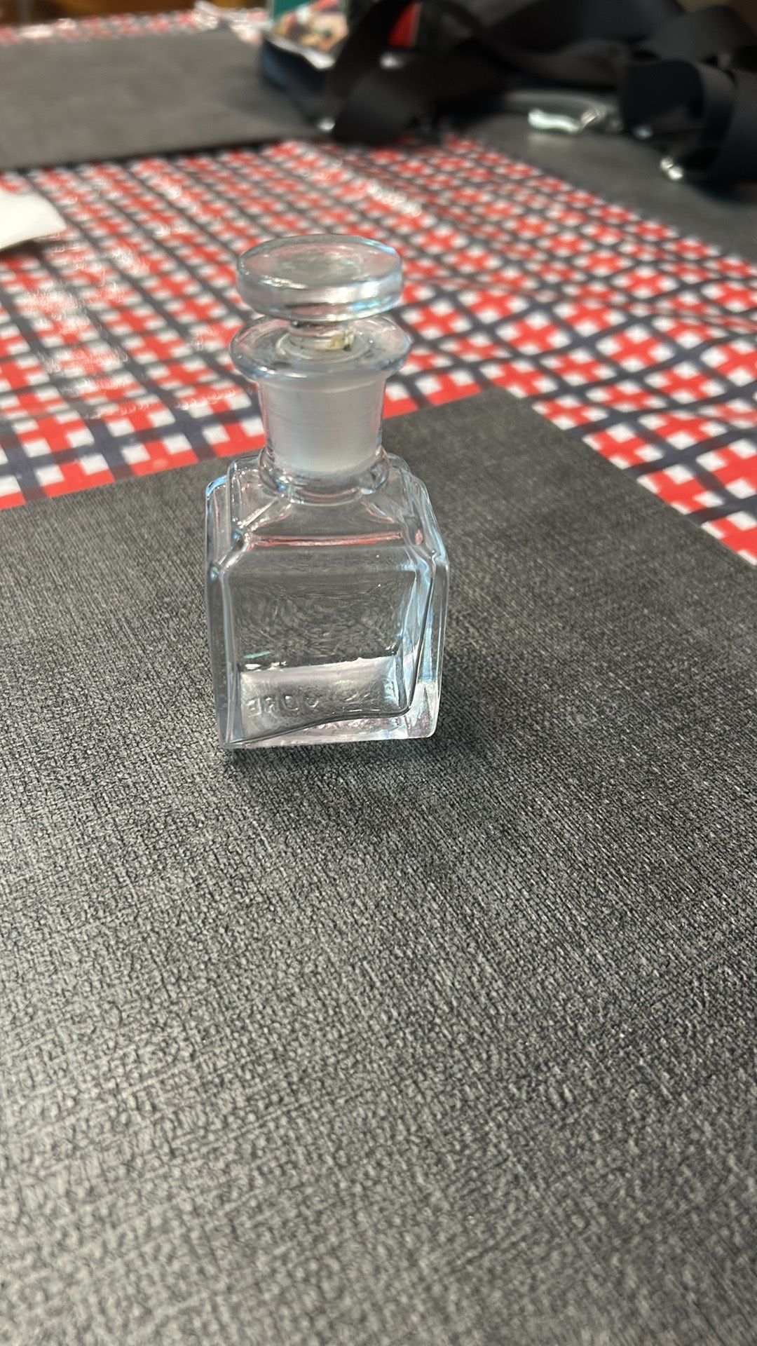 Vintage Clear Glass Bottle