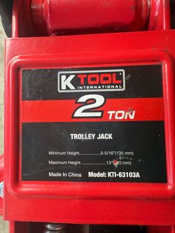 2 Ton floor Jack and (2) 3Ton Jack stands