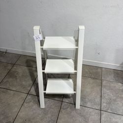 3-Step Ladder Metal White