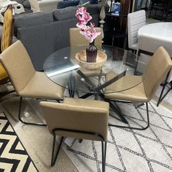 Glass top Dinette