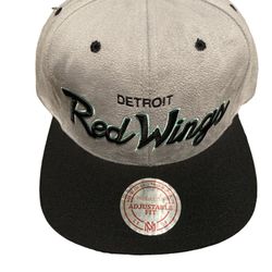 Detroit Red Wings Mitchell & Ness Special Script Vintage Snapback Hat Cap  NHL