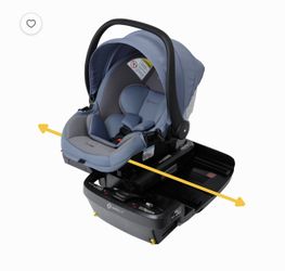 Safety 1º onBoard Slide Infant Car Seat Featuring SafetySlide Base, Dusty Slate