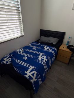 Twin Bed Frame and Mattress