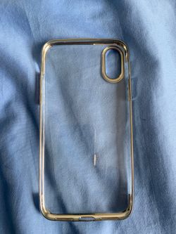 iPhone X silicon protector cover. Color silver