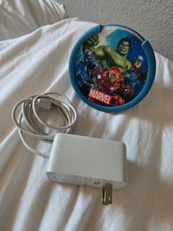 Amazon Echo Dot Marvel Avengers Edition with cable