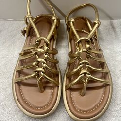 Nordstroms women’s gold strap sandal 6.5