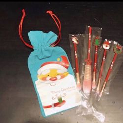 Christmas set Of Make Up Brushes 