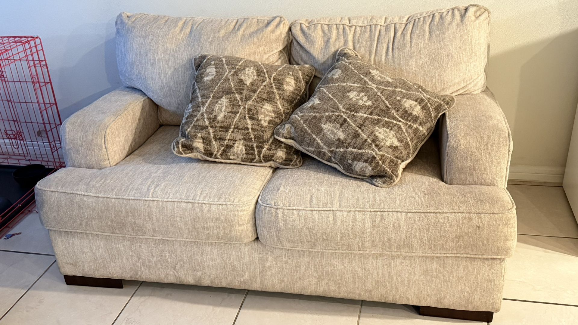 Almost new sofa. Purchased from Ashley.