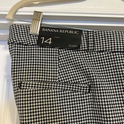 Black/Cream Dress Slacks Banana Republic 