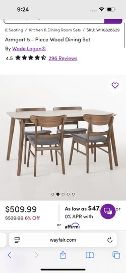 Selling Wayfair dining Table (Armgart 5)
