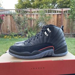NEW NIKE AIR JORDAN 12 RETRO UTILITY BLACK DC1062-006 MEN'S SIZE 9.5 & 10