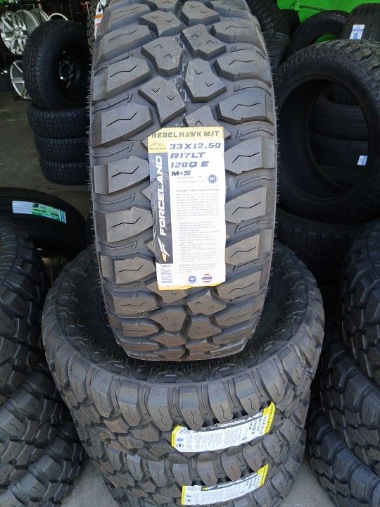 New Set Of Tires 33 12.50 17 FORCELAND
