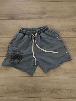 Saint Vanity Light Blue Denim Shorts Size L