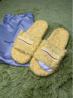 Yellow Balenciaga Slides