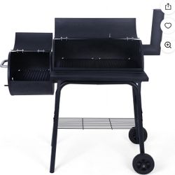 YouYeap Outdoor Portable BBQ Charcoal Grill With Smoker