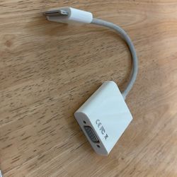 Apple 30-pin to VGA Adapter (For Older Generation 30-Pin) - White (A1368)