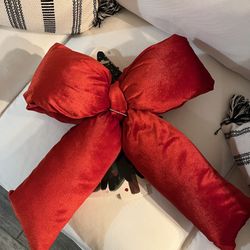 Viral Large Red Velvet Christmas Tree Bow