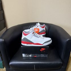 Brand new Air Jordan Fire Red 3’s size12with original box and proof of purchase.