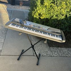 Great 😊 Yamaha Portatone PSR-GX76 76-Key Electronic Keyboard with Adapter, Removable Music Stand,