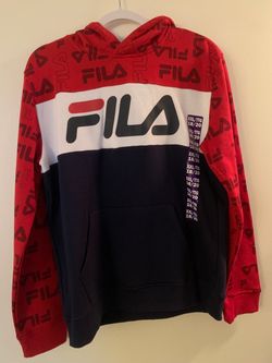 Boys size 18-20 XXL Fila Fleece Pullover Hoodie New