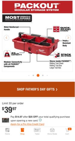 PACKOUT Tool Tray with Quick Adjust Dividers