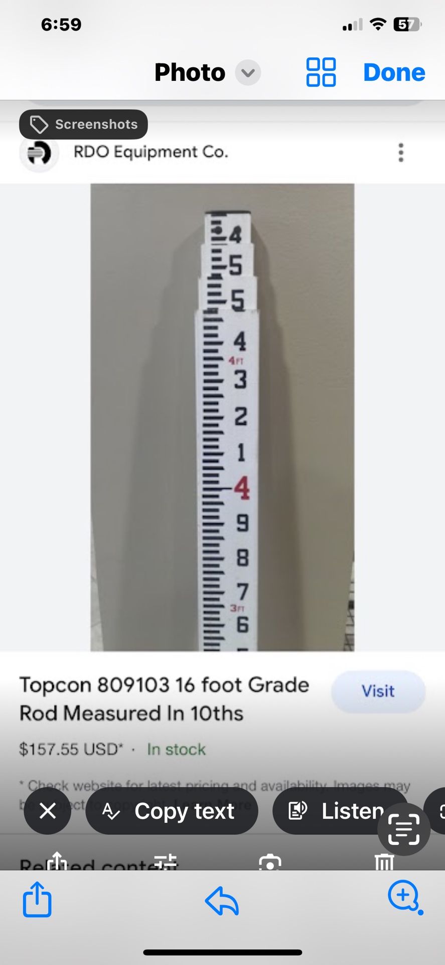 Measuring Rod