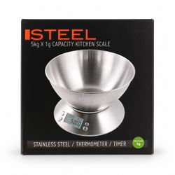 iSteel Digital Kitchen Scale 5kg x 1g