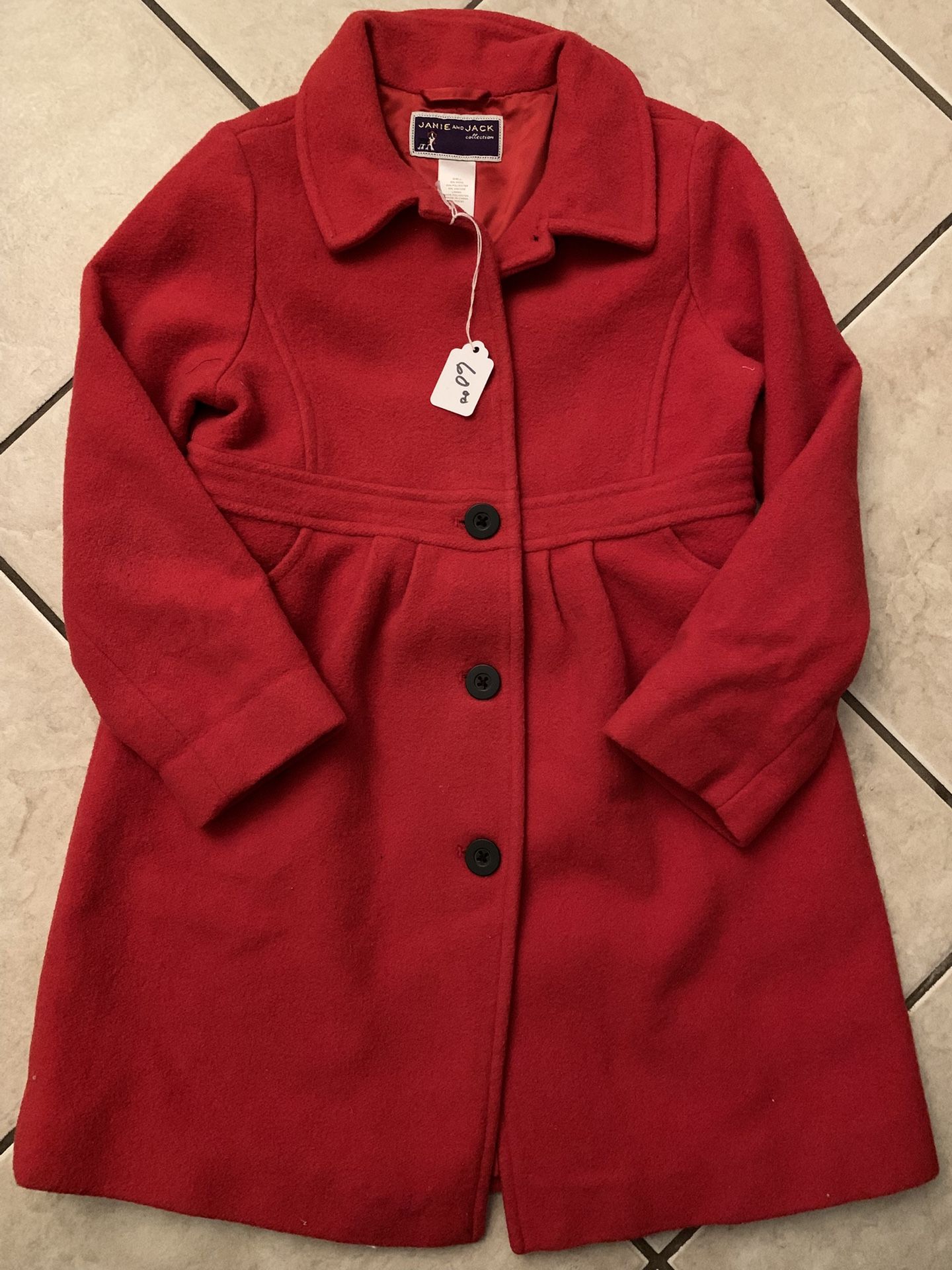 Vintage Janie & Jack Wool Blend Coat Size 6