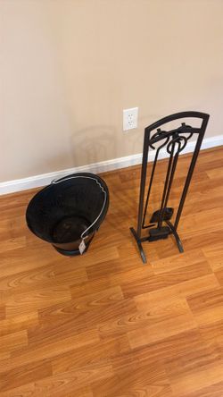 Free Fireplace Tools and Bucket